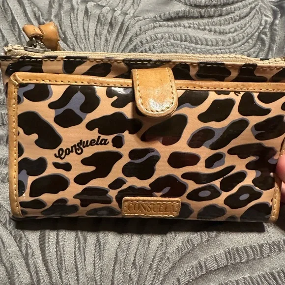 Consuela grey blue Jag Slim Wallet - Picture 1 of 10